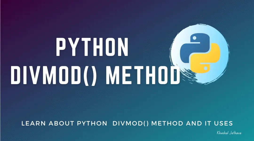 Python divmod() Method